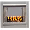 Bluegrass Living Vent Free Stainless Outdoor Gas Fireplace Insert With Reflective BL450SS-G-RBLK